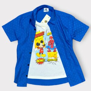 Sonic Dash & Red Checkered 2-Piece Combo – Boys' Summer Must-Have!